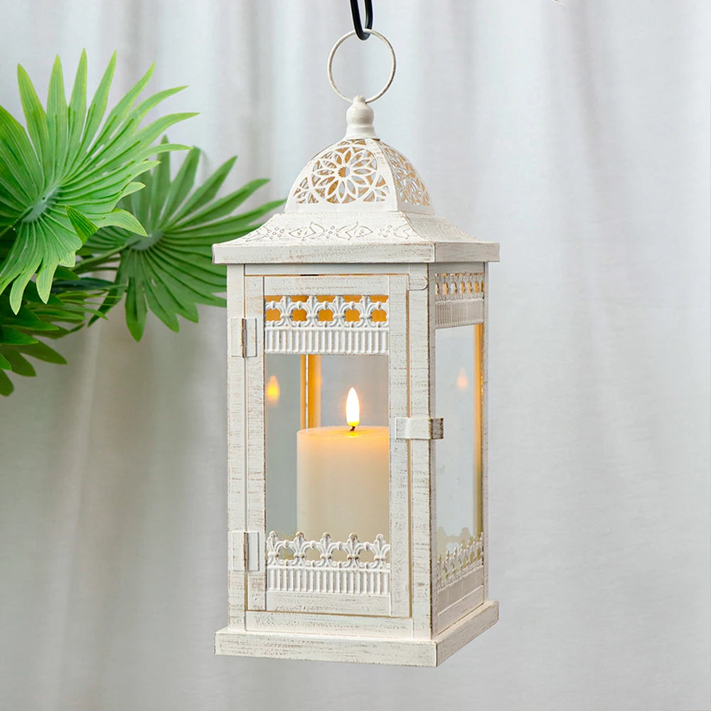 Metal Candle Holder Vintage Hanging Lanterns - view 5