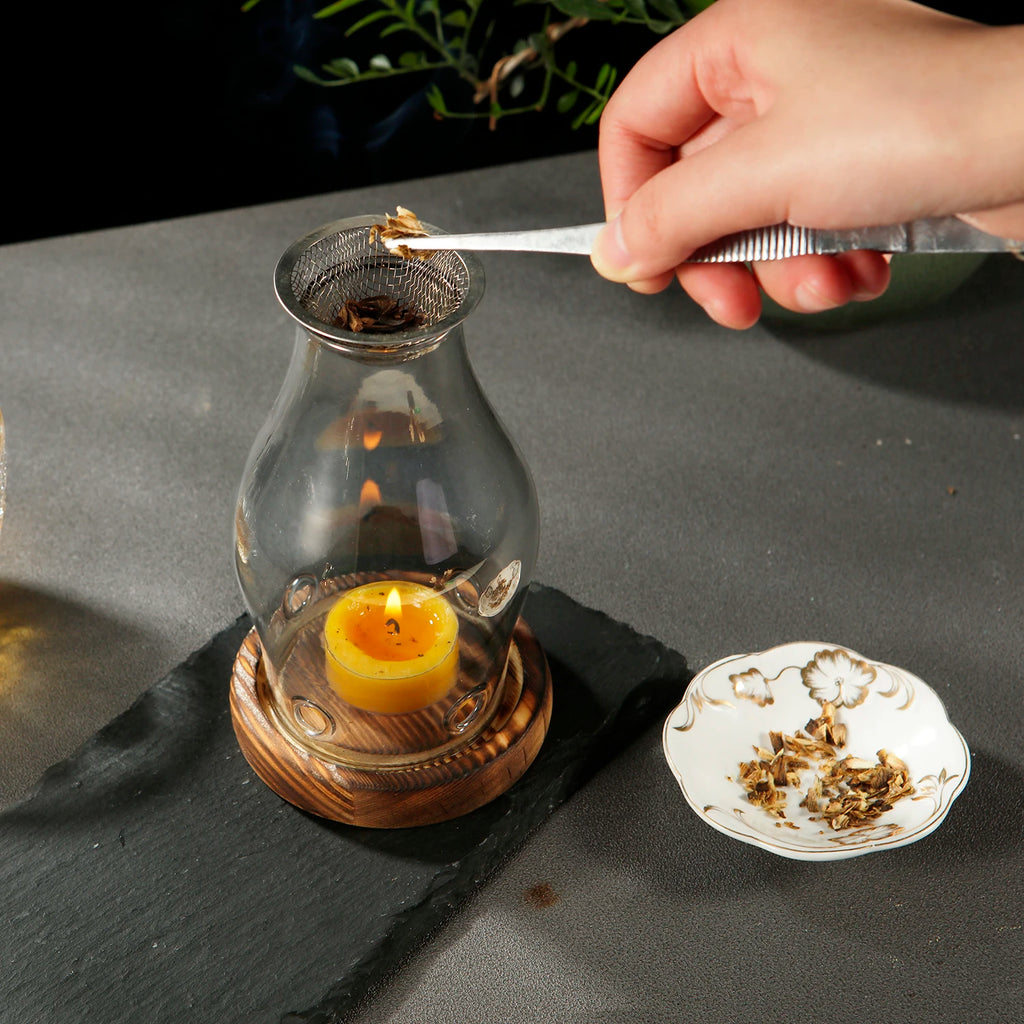 Glass Candle Holder Heating - view 3