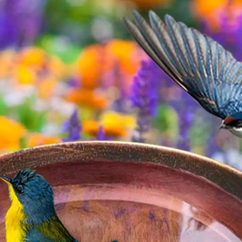 Antique Iron Bird Bath Water - view 6