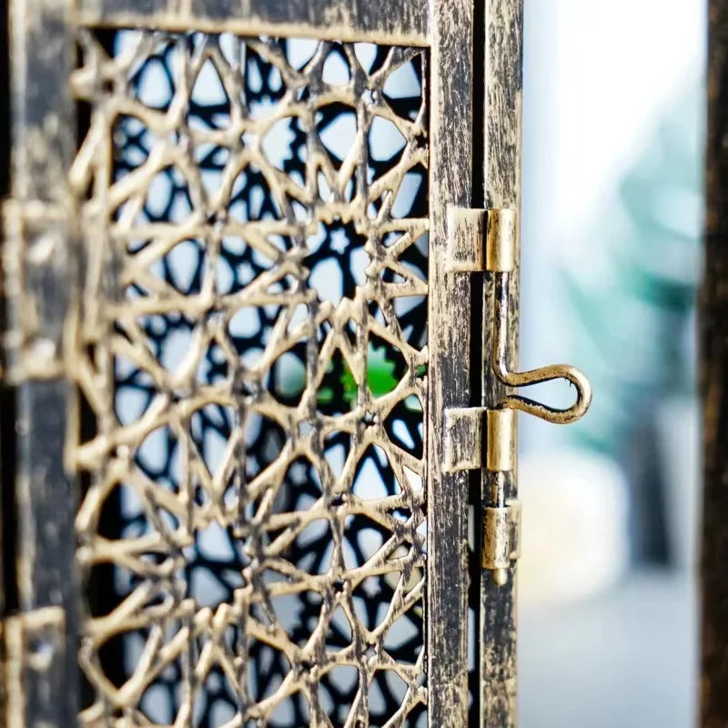 Arab Metal Wind Lantern Vintage Candle - view 5