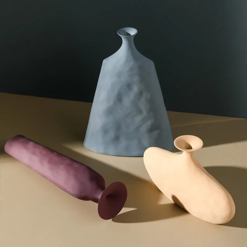 Modern Ceramic Vase Scandinavian Style Flower - view 3