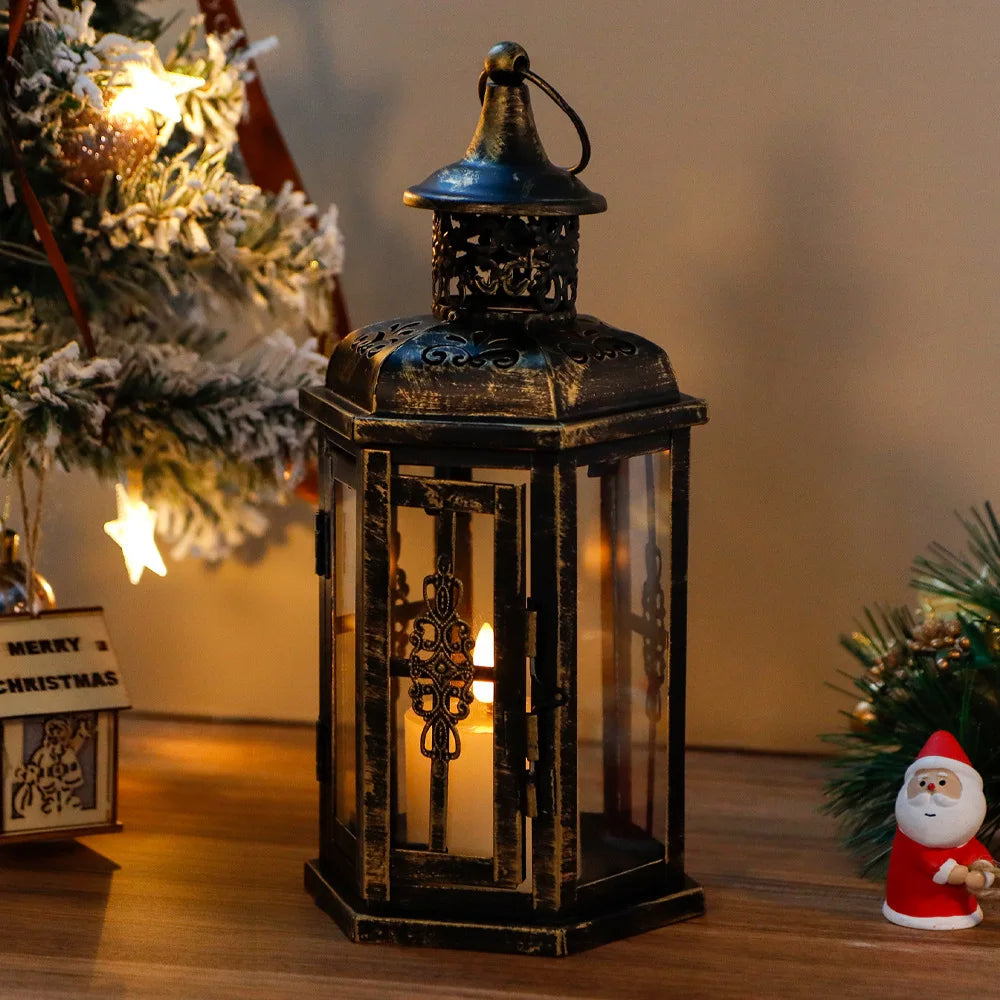 Luxural Nordic Candle Holder Lanterns Metal - view 2