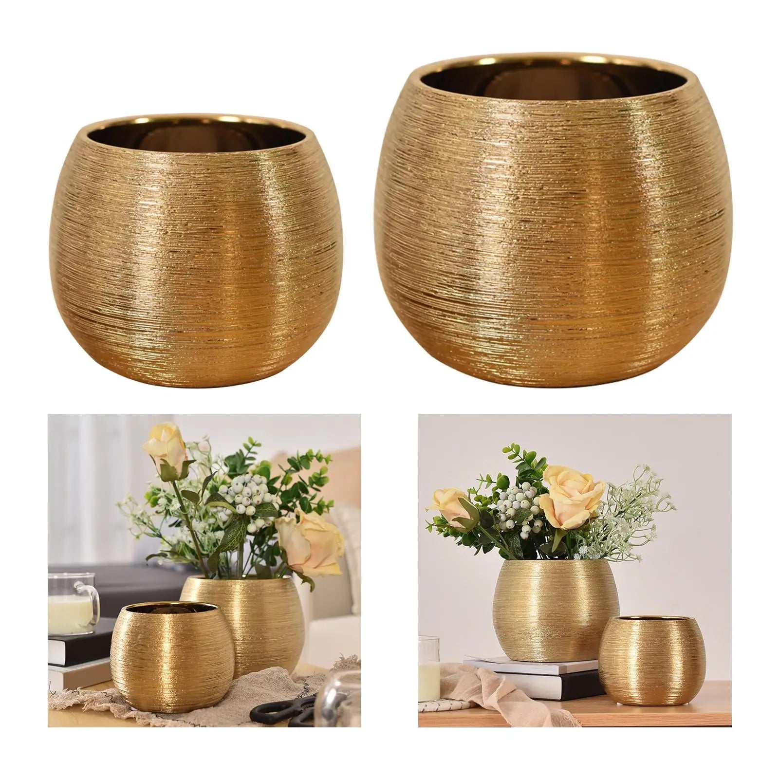 Modern Ceramic Plant Pots Bowl Containers - view 3