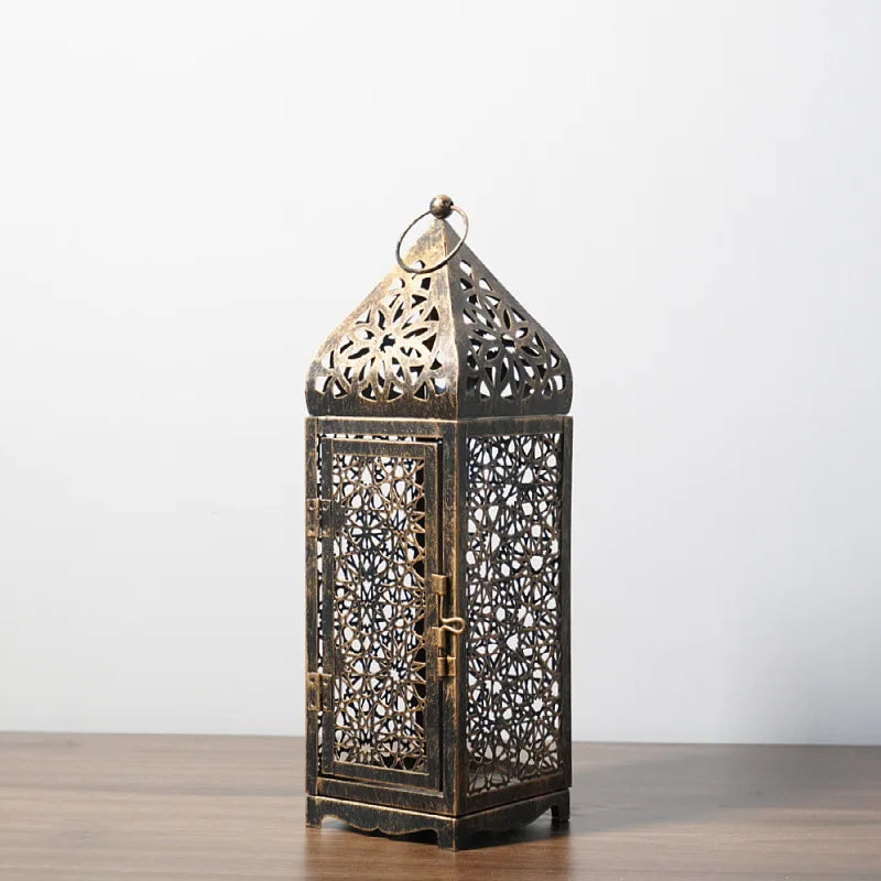 Arab Metal Wind Lantern Vintage Candle - view 8