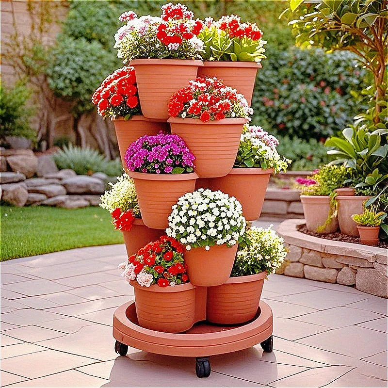 Stackable Plant Pot Set Indoor Flower - view 2