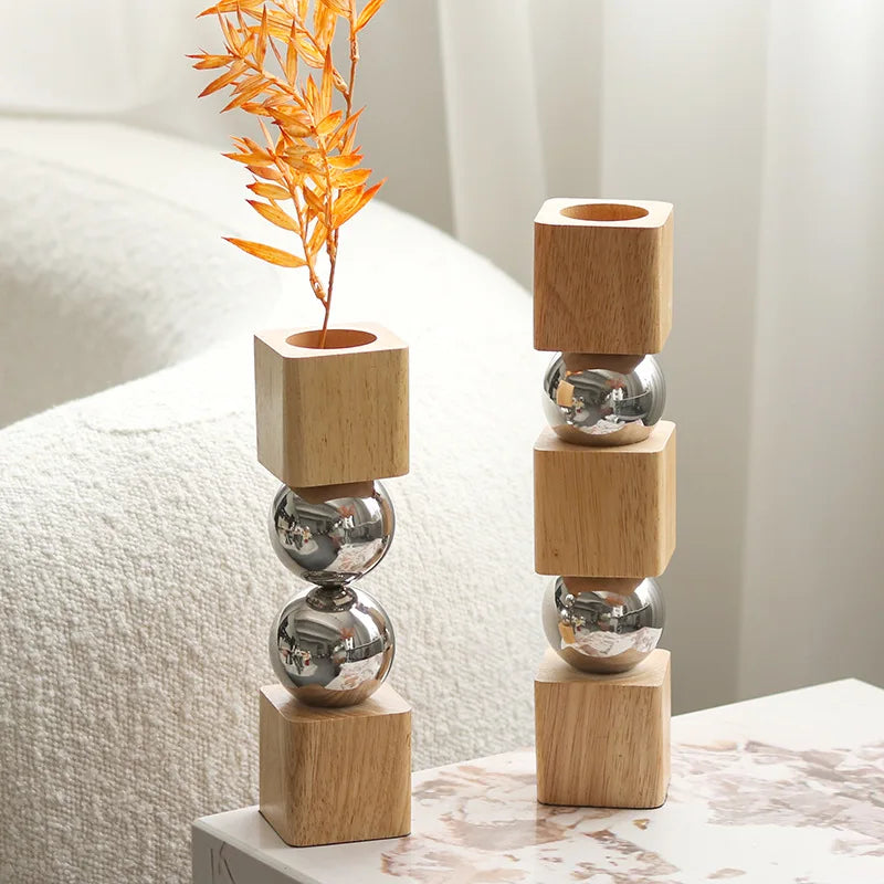 Nordic Ornament Decoration Geometric Wooden - view 1