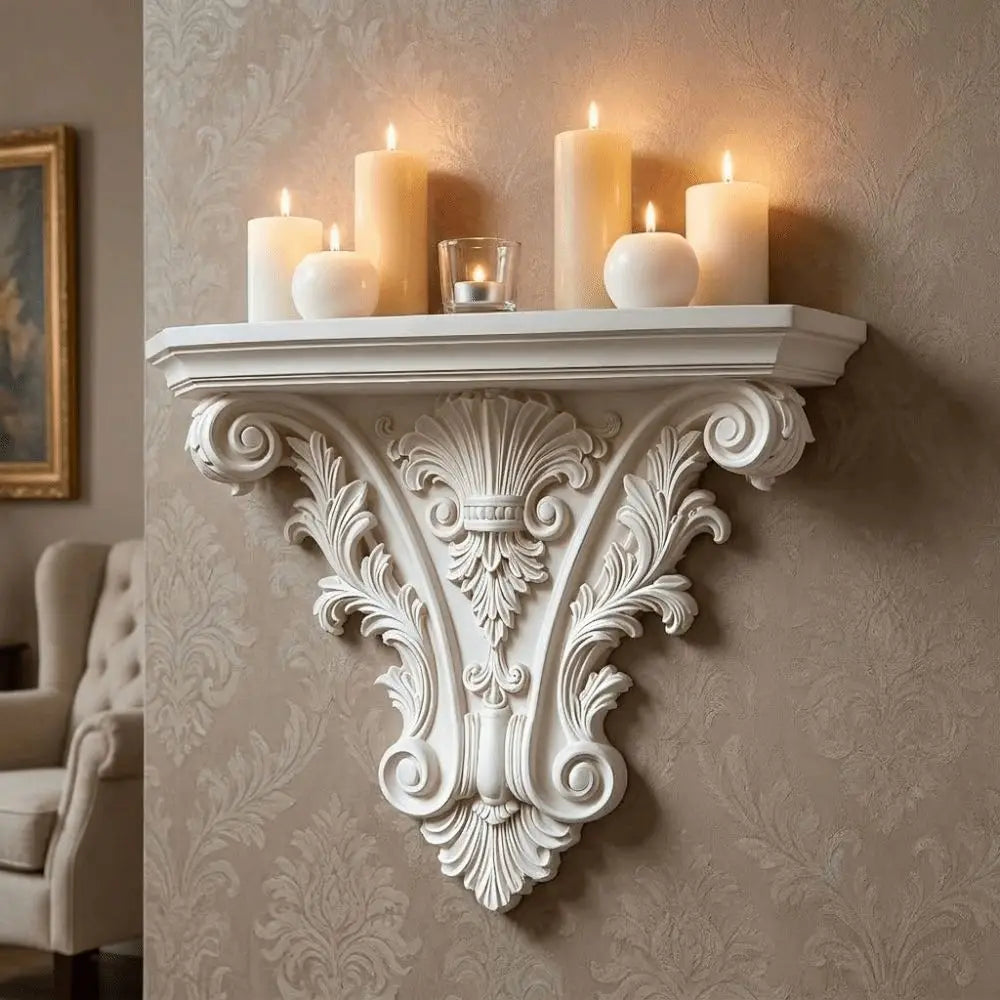3D Printing Floating Shelf Carving Retro - view 4