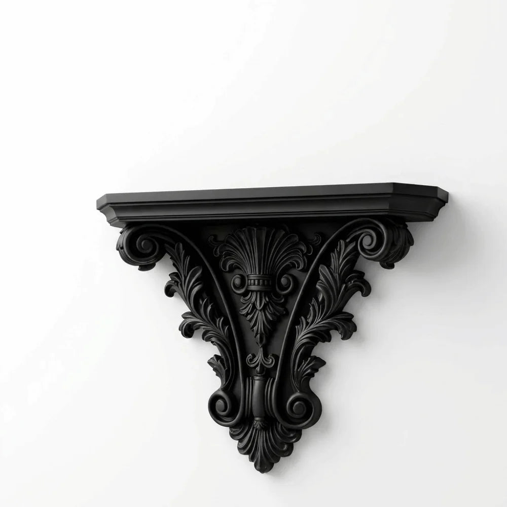 3D Printing Floating Shelf Carving Retro - view 8