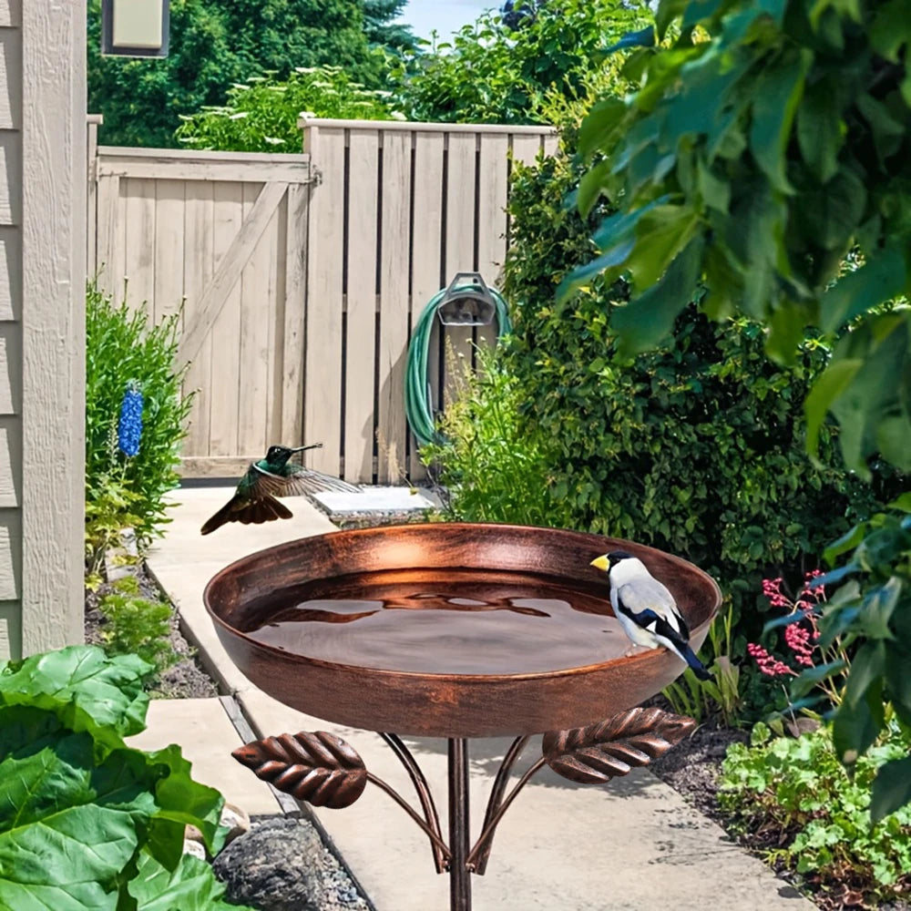 Vintage Outdoor Bird Bath - Sturdy - view 6
