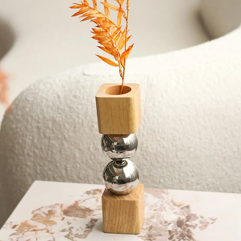 Nordic Ornament Decoration Geometric Wooden - view 2