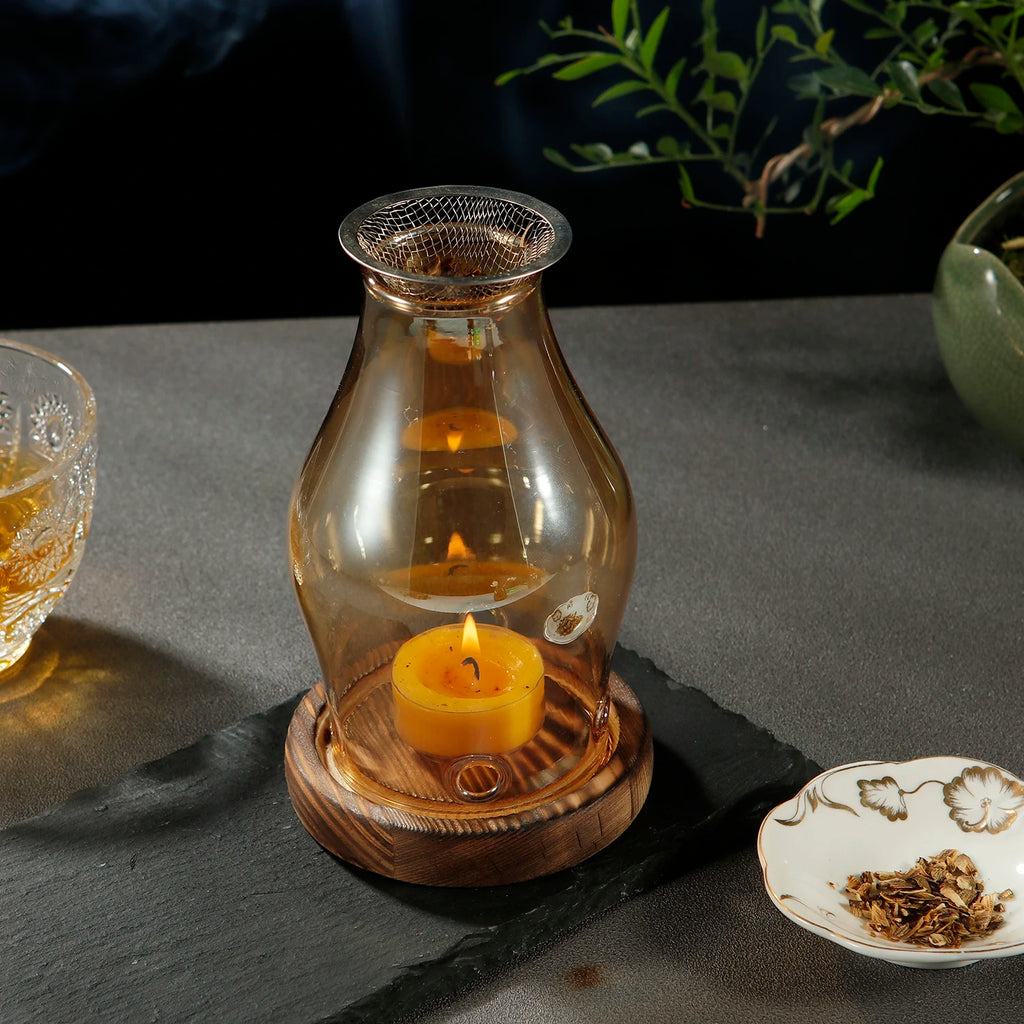 Glass Candle Holder Heating - view 1