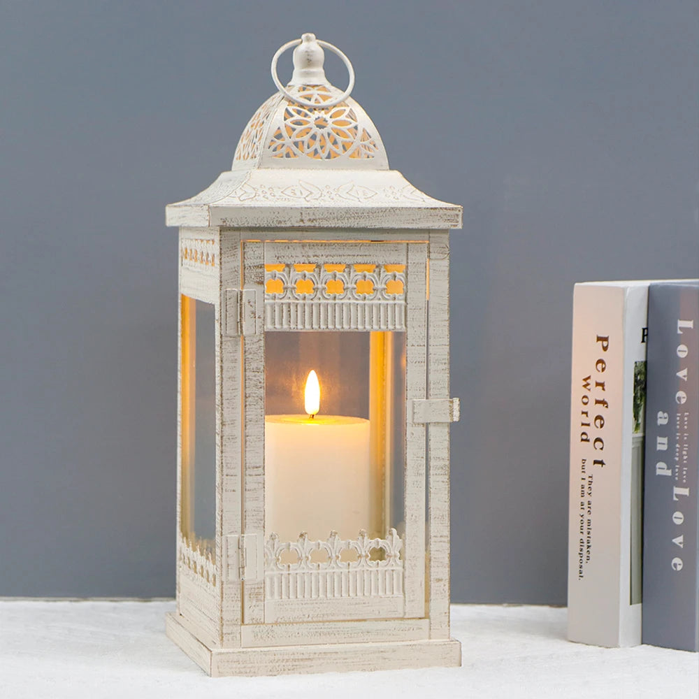 Metal Candle Holder Vintage Hanging Lanterns - view 7