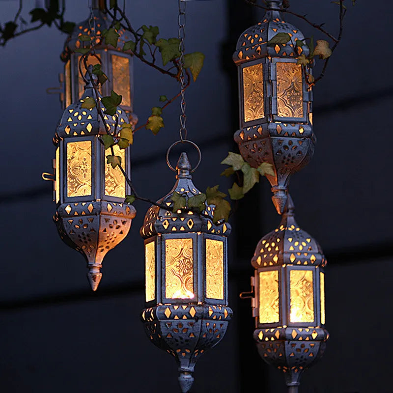 Metal Hanging Candlesticks Candelabrum Pendant Light - view 2