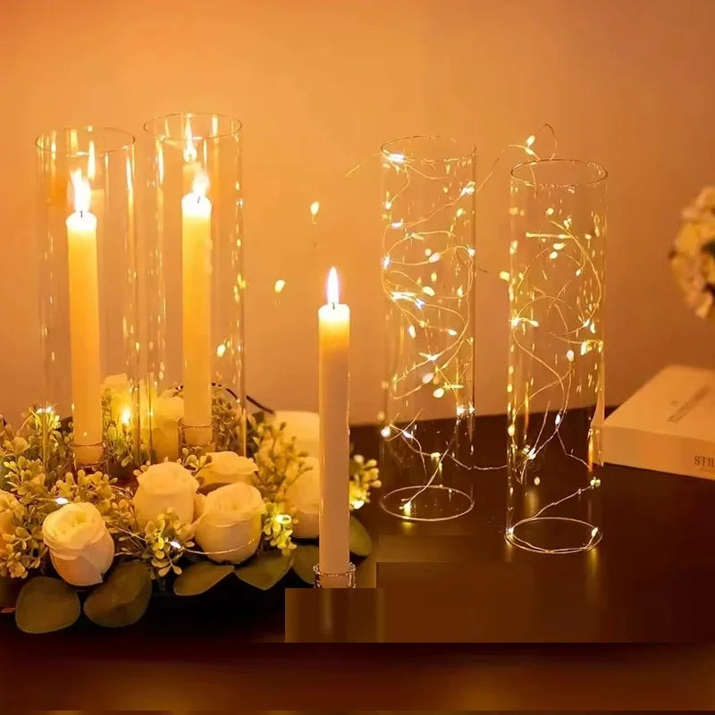 1 2 Transparent Hurricane Glass Candle - view 6