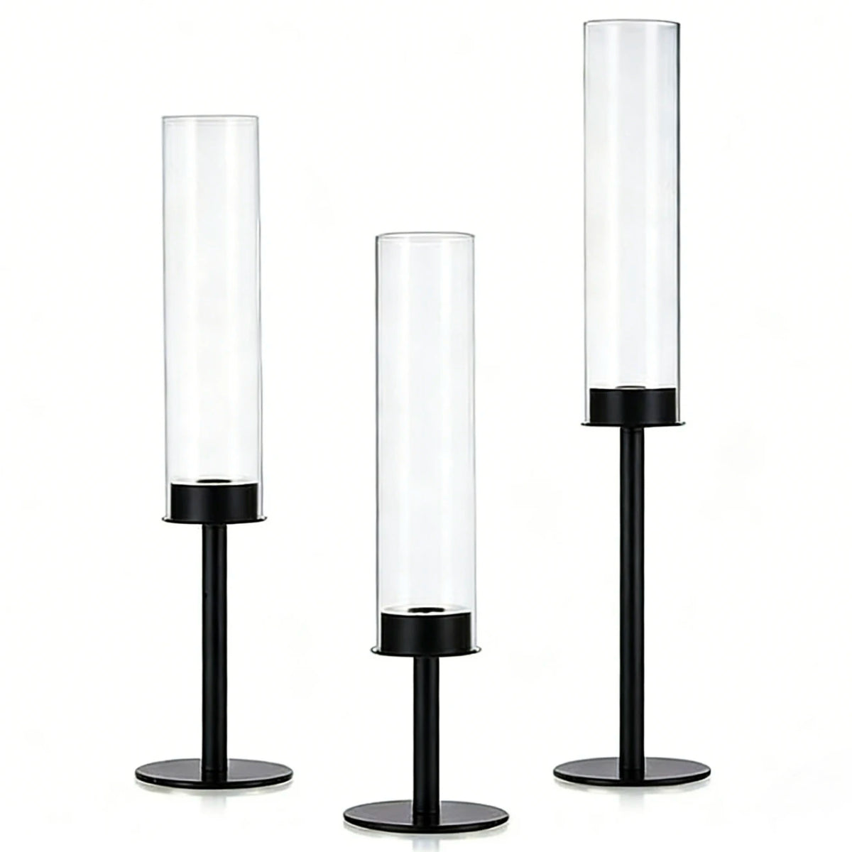 3-Pack Gold Silver Hurricane Candle Holders - view 7