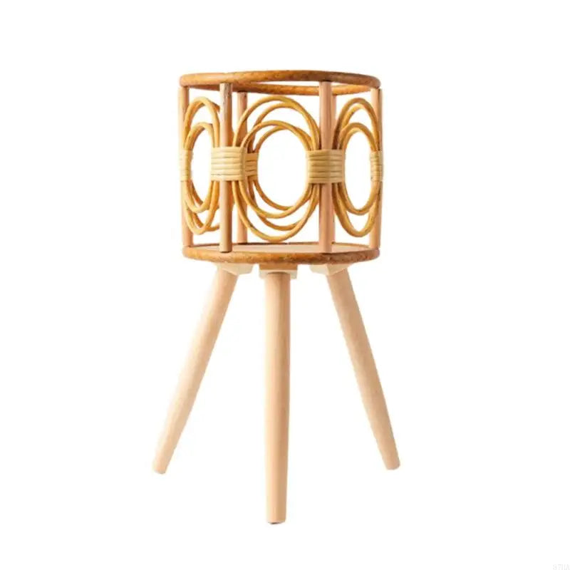 Large Rattan Flower Pot Holder Plant - view 7