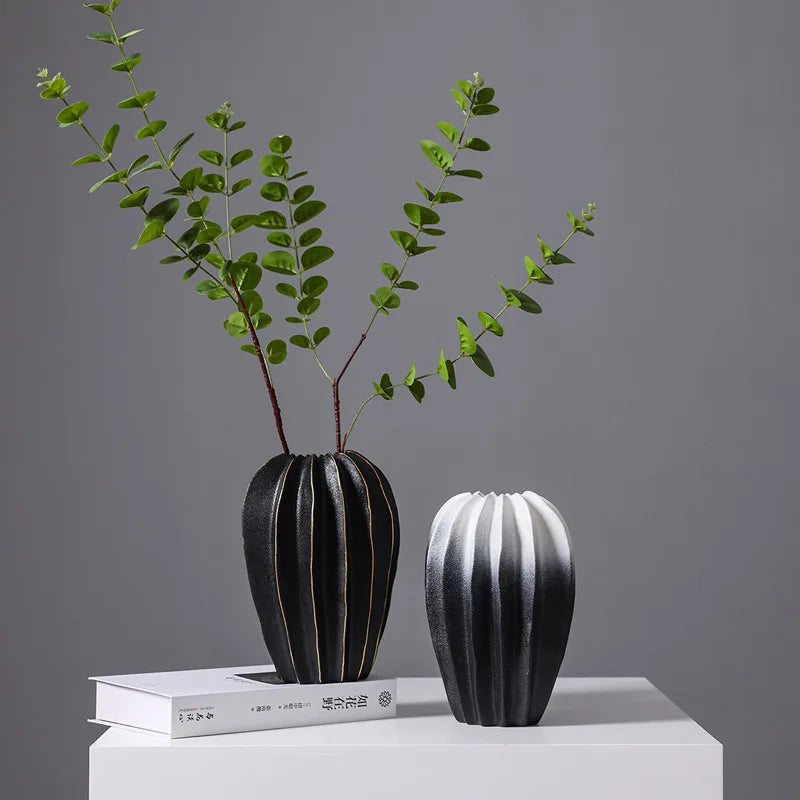 Ceramic Vase Irregular Carambola Flower Arrangement - view 5