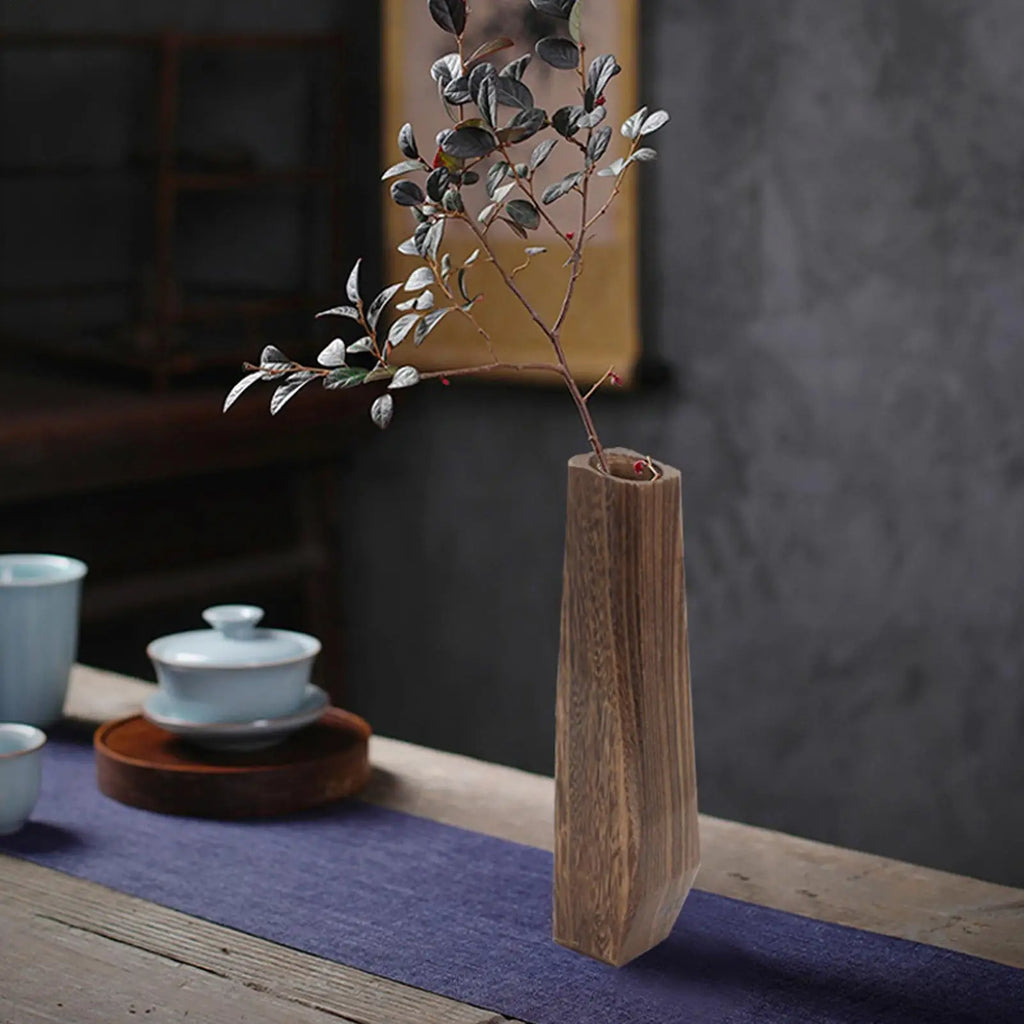 Wooden Vase Flower Table Ornament - view 4