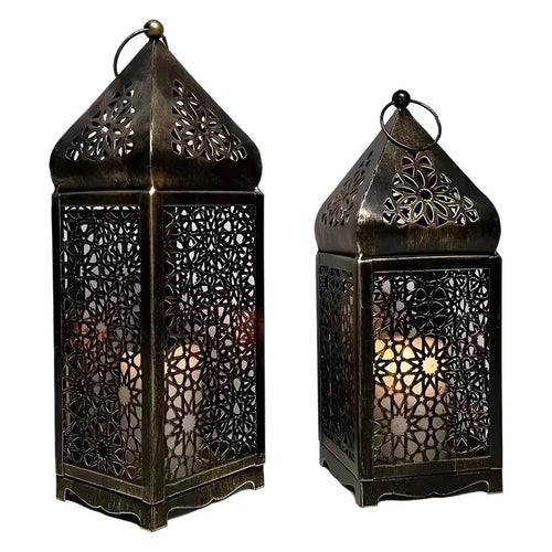 Arab Metal Wind Lantern Vintage Candle - view 1