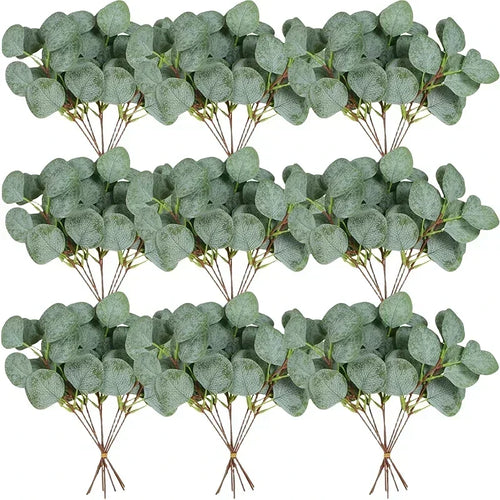 Artificial Eucalyptus Stems Fake Greenery Leaves - view 1