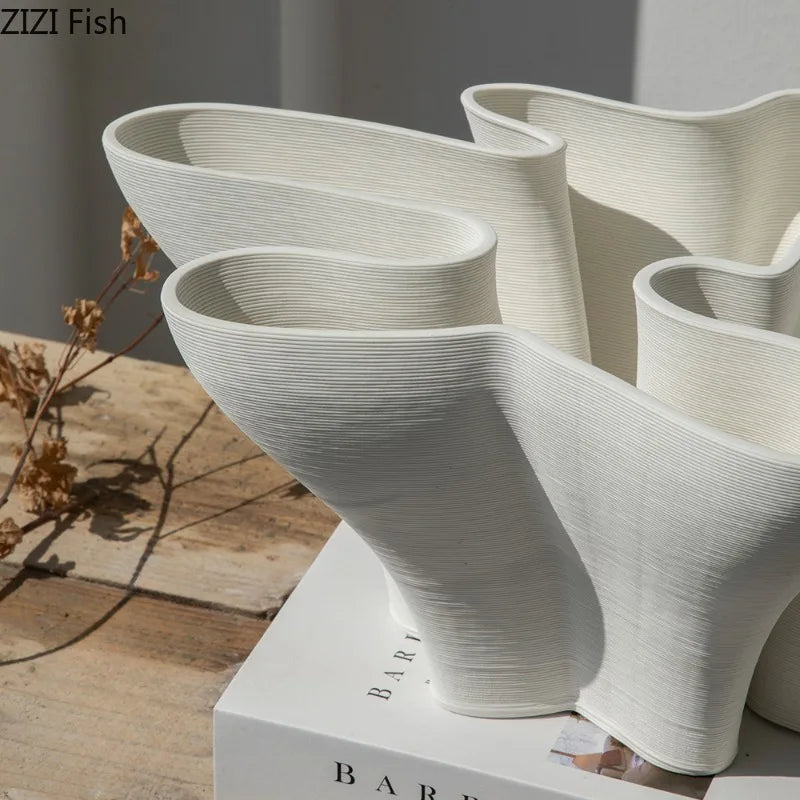 Ceramic Art Vase Ornament Flower Arrangement - view 2
