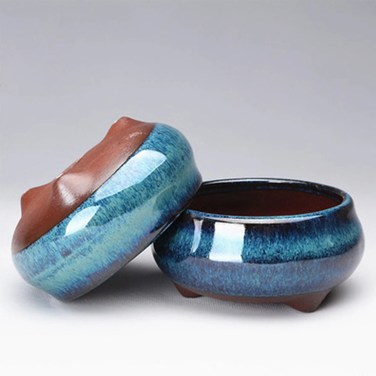 Ceramic Garden Planter Pots Round Succulent - view 1
