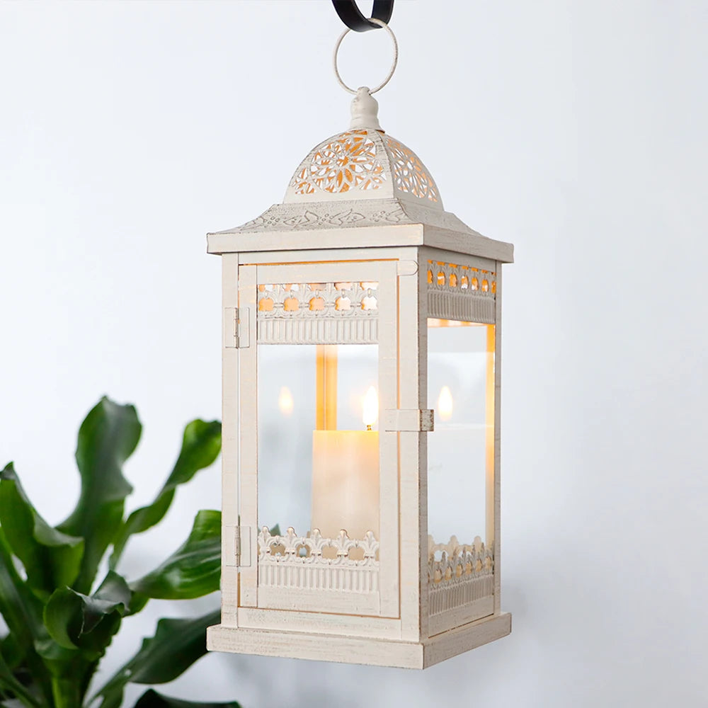 Metal Candle Holder Vintage Hanging Lanterns - view 1