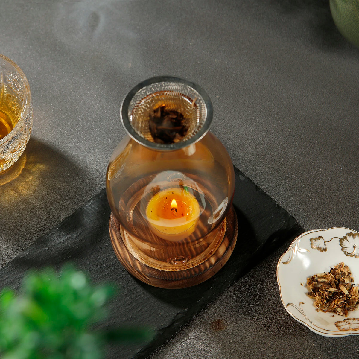 Glass Candle Holder Heating - view 4