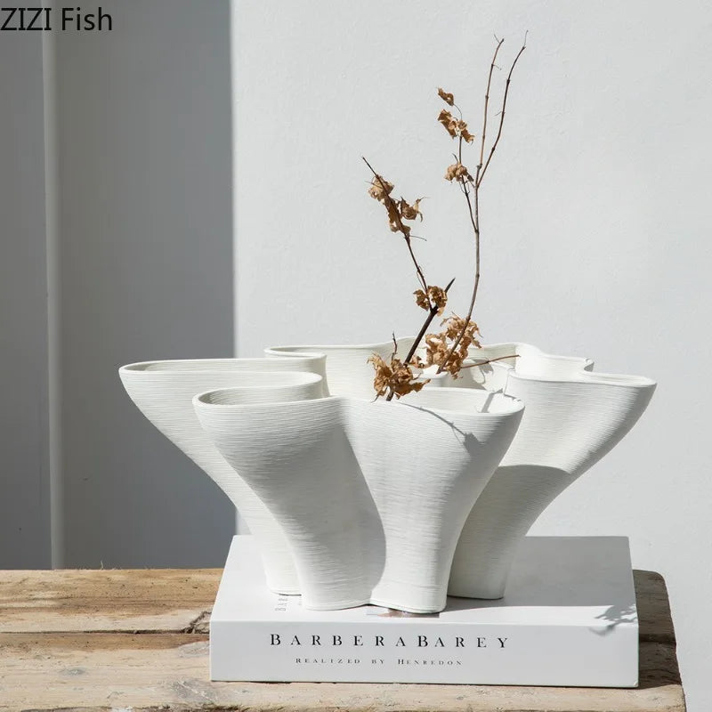 Ceramic Art Vase Ornament Flower Arrangement - view 7