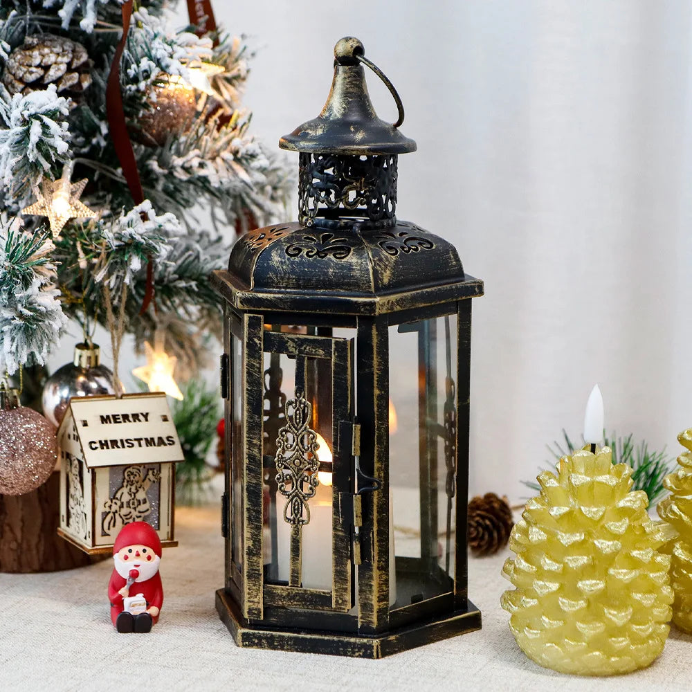 Luxural Nordic Candle Holder Lanterns Metal - view 3