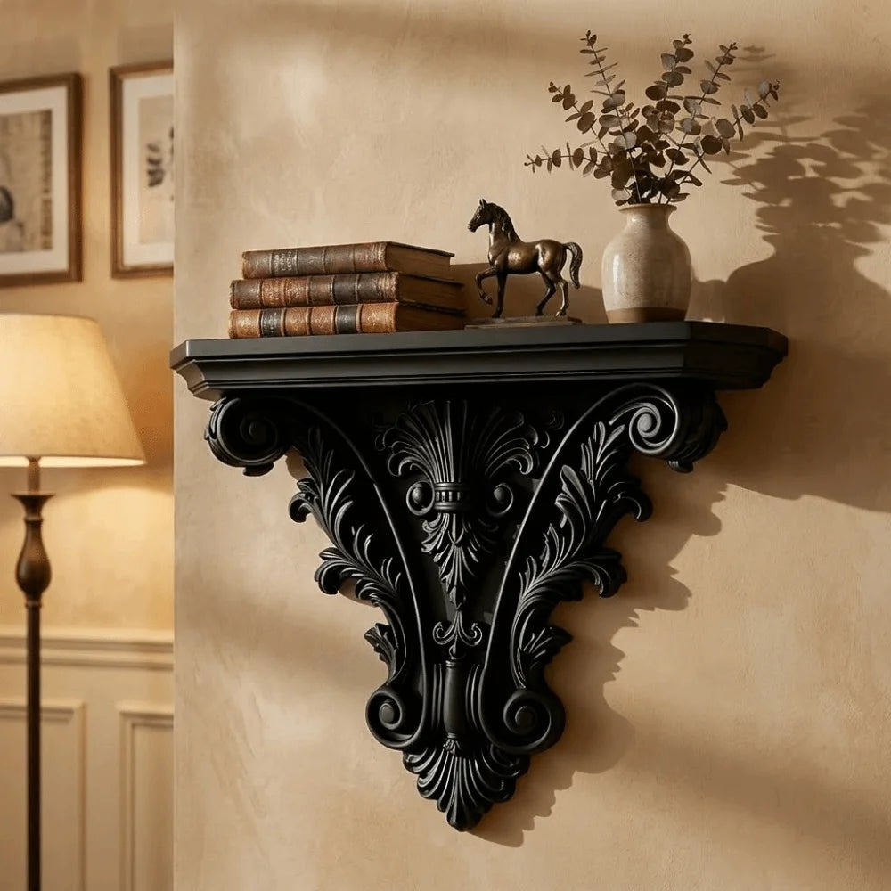 3D Printing Floating Shelf Carving Retro - view 3