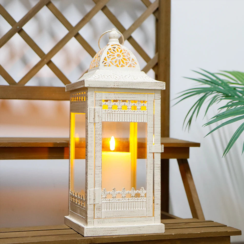 Metal Candle Holder Vintage Hanging Lanterns - view 3