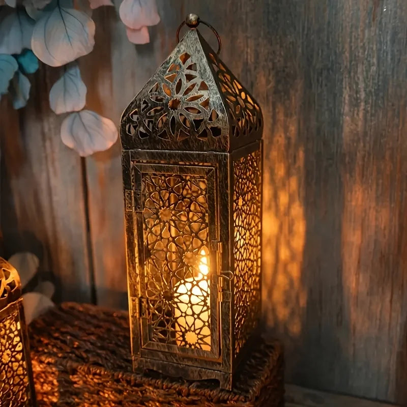 Arab Metal Wind Lantern Vintage Candle - view 2