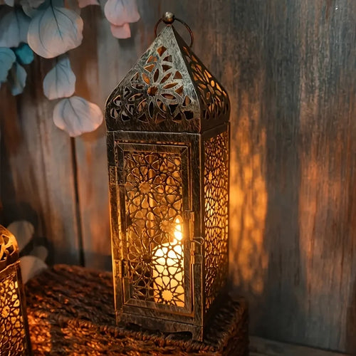 Arab Metal Wind Lantern Vintage Candle - view 2