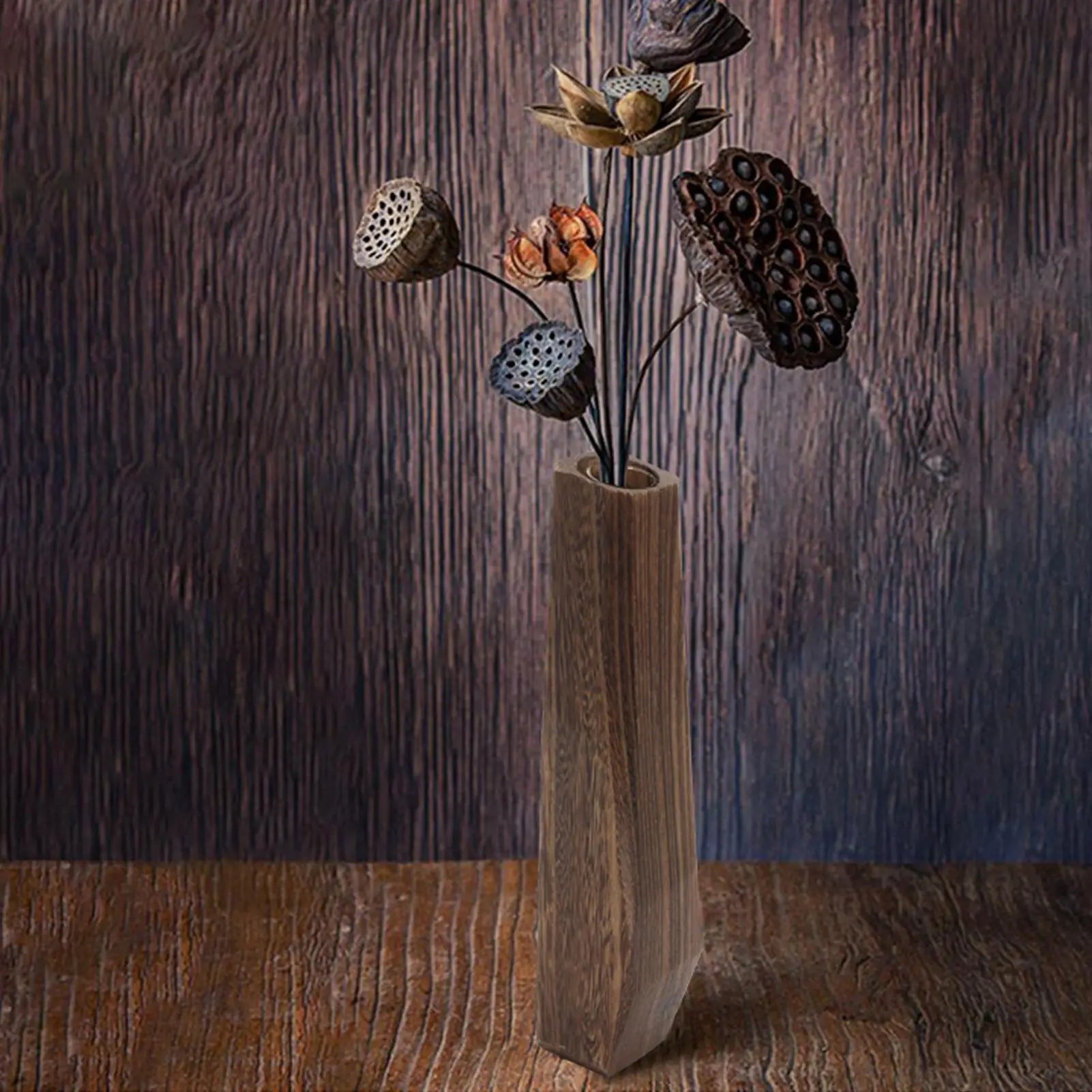 Wooden Vase Flower Table Ornament - view 6