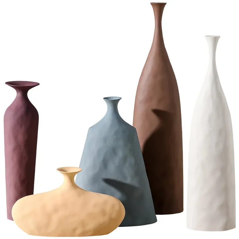 Modern Ceramic Vase Scandinavian Style Flower - view 5
