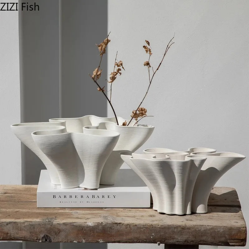 Ceramic Art Vase Ornament Flower Arrangement - view 5