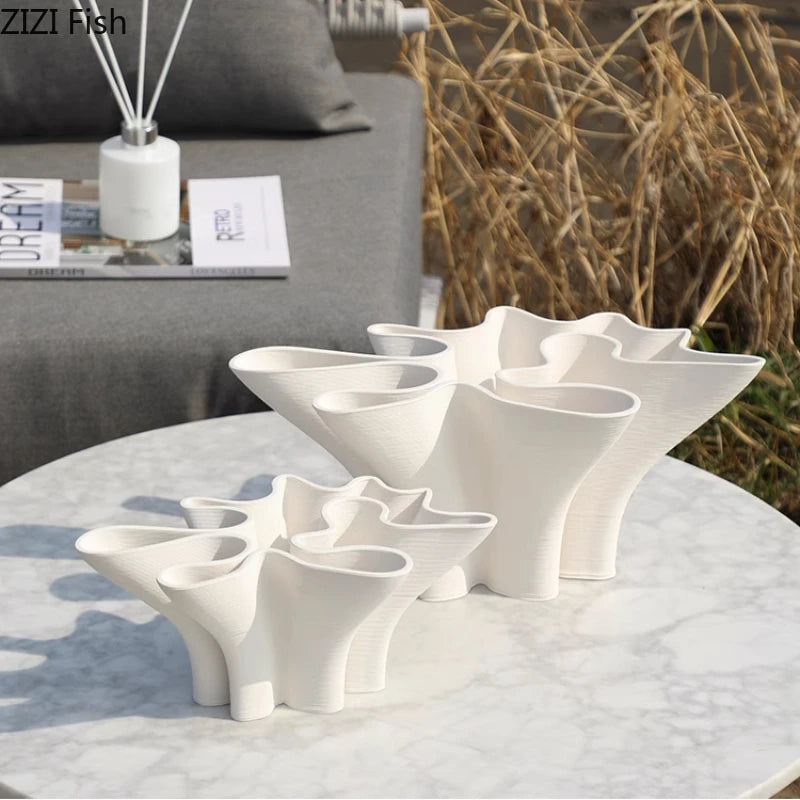 Ceramic Art Vase Ornament Flower Arrangement - view 4