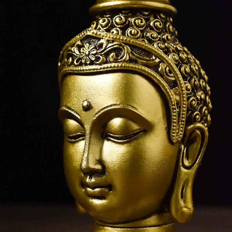 Candle Holder Buda Candlestick Resin Fengshui - view 4