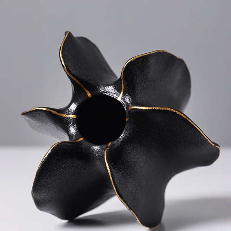 Ceramic Vase Irregular Carambola Flower Arrangement - view 6