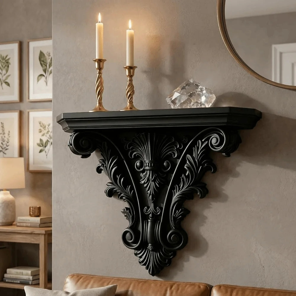 3D Printing Floating Shelf Carving Retro - view 5