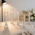 1 2 Transparent Hurricane Glass Candle - view 1