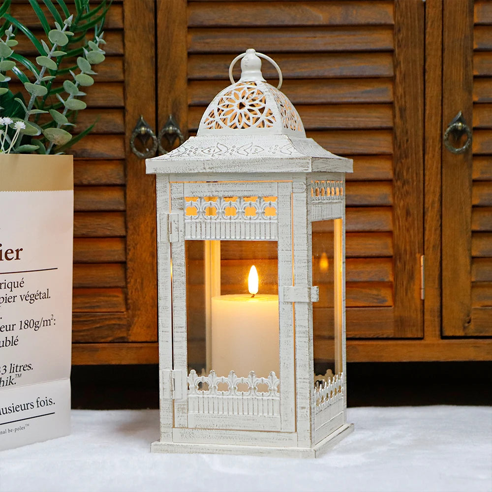 Metal Candle Holder Vintage Hanging Lanterns - view 6