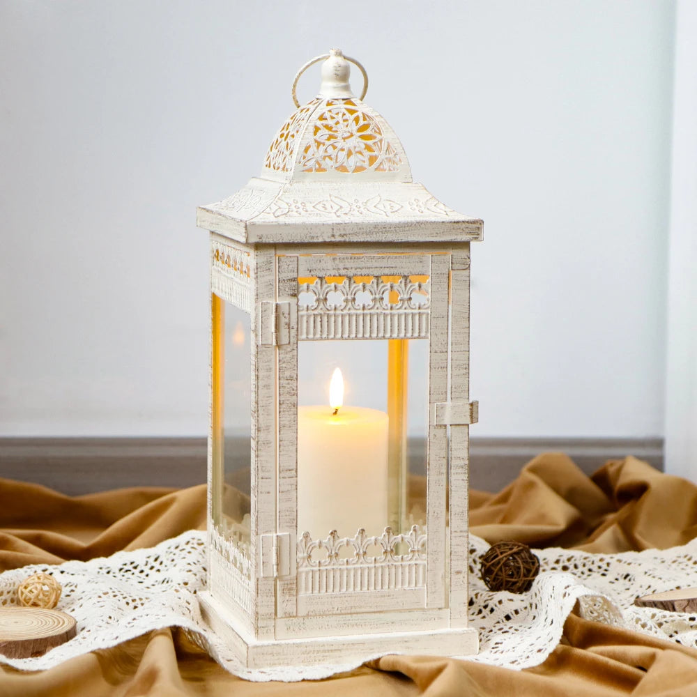 Metal Candle Holder Vintage Hanging Lanterns - view 4